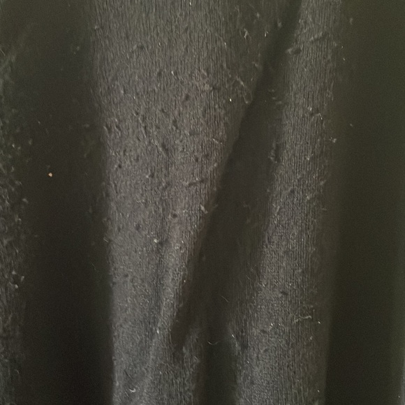 New with flaw mens basic v insert sweater lambs wool black - Picture 3 of 8